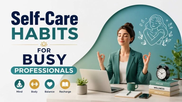 Self-Care Habits for Busy Professionals