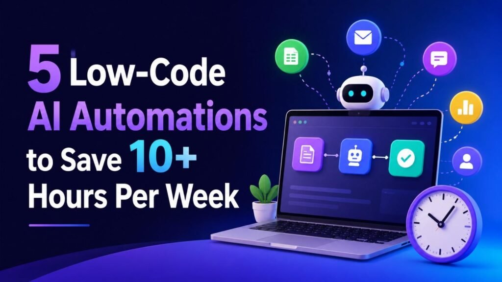 5 Low-Code AI Automations to Save 10+ Hours Per Week