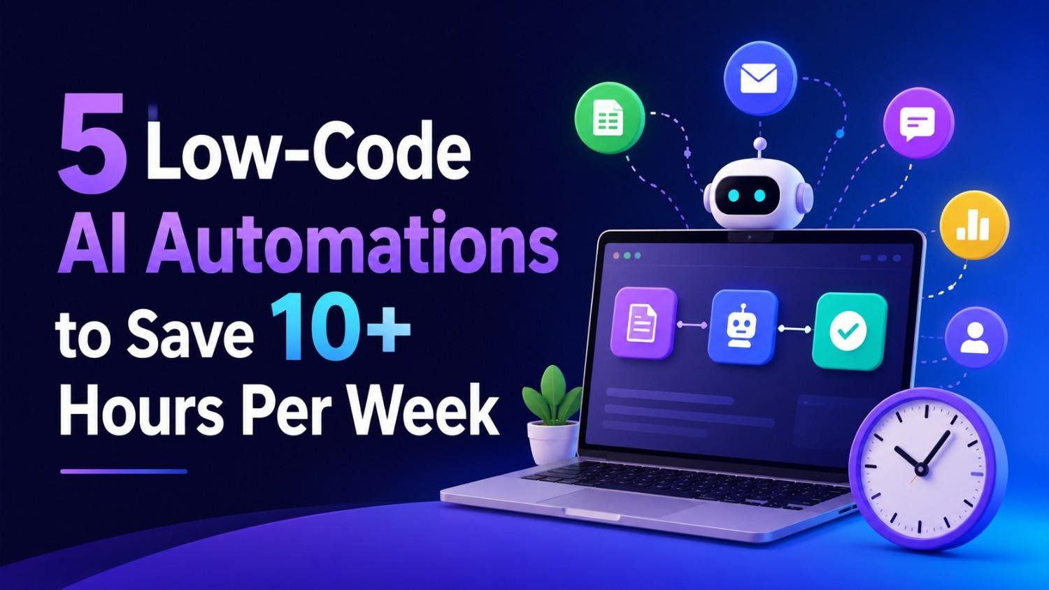 5 Low-Code AI Automations to Save 10+ Hours Per Week