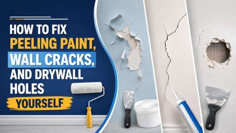 How to Fix Peeling Paint, Wall Cracks, and Drywall Holes Yourself