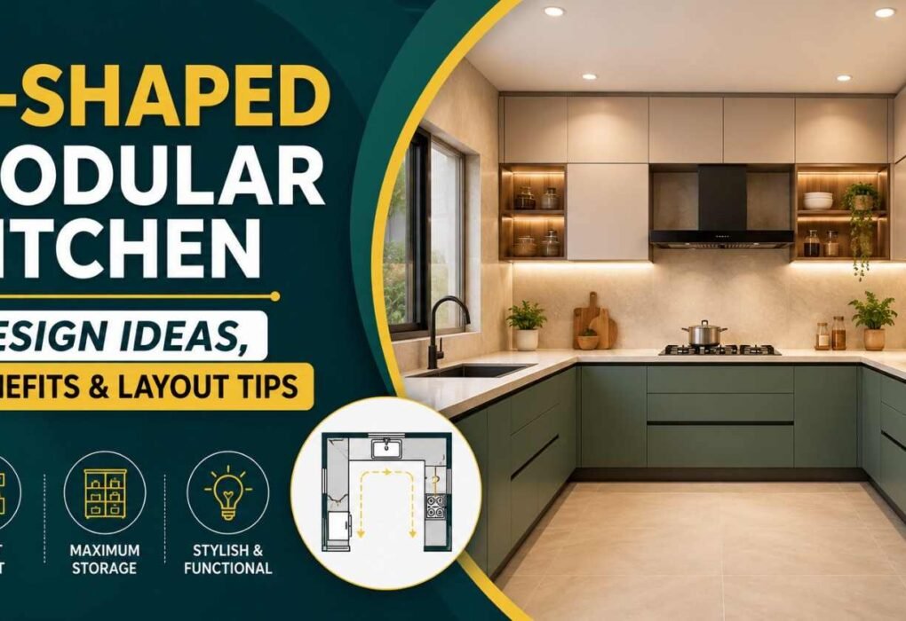 U-Shaped Modular Kitchen Design Ideas, Benefits & Layout Tips