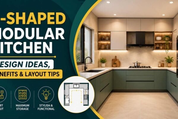 U-Shaped Modular Kitchen Design Ideas, Benefits & Layout Tips
